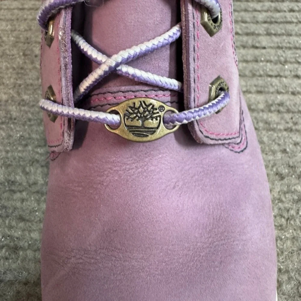 Timberland Nellie Chukka Double Waterproof Boots Lavender Purple White Sole 8